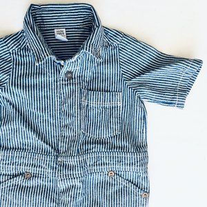 GAP Bottoms - Baby Gap Denim Train Conductor One Piece GAP Bottoms - Baby Gap Denim Train Conductor One Piece